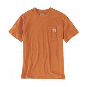Carhartt Men's K87 Pocket S/S T-Shirt - Marmalade Heather