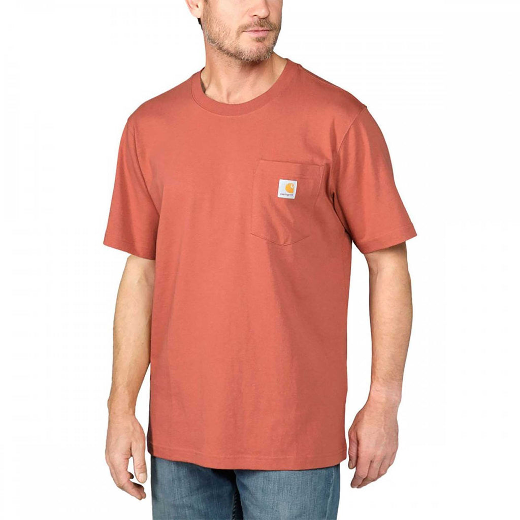 Carhartt Men's K87 Pocket S/S T-Shirt - Terracotta