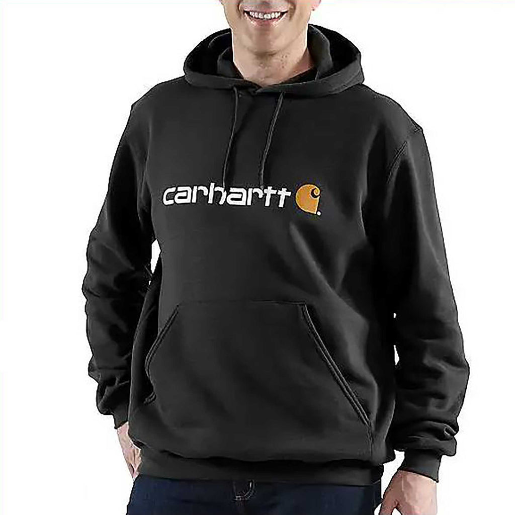 Carhartt Men's Loose Fit Midweight Logo Graphic Sweatshirt - Black