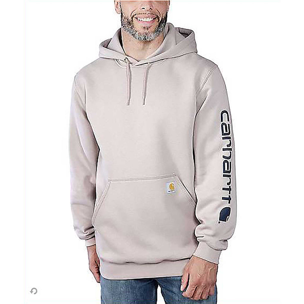 Carhartt Men's Loose Fit Midweight Logo Sleeve Graphic Sweatshirt - Mink