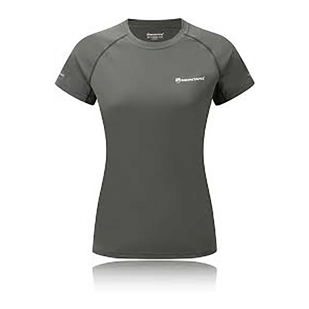 Montane Women's Sonic Running T-Shirt SS - XS - Grey