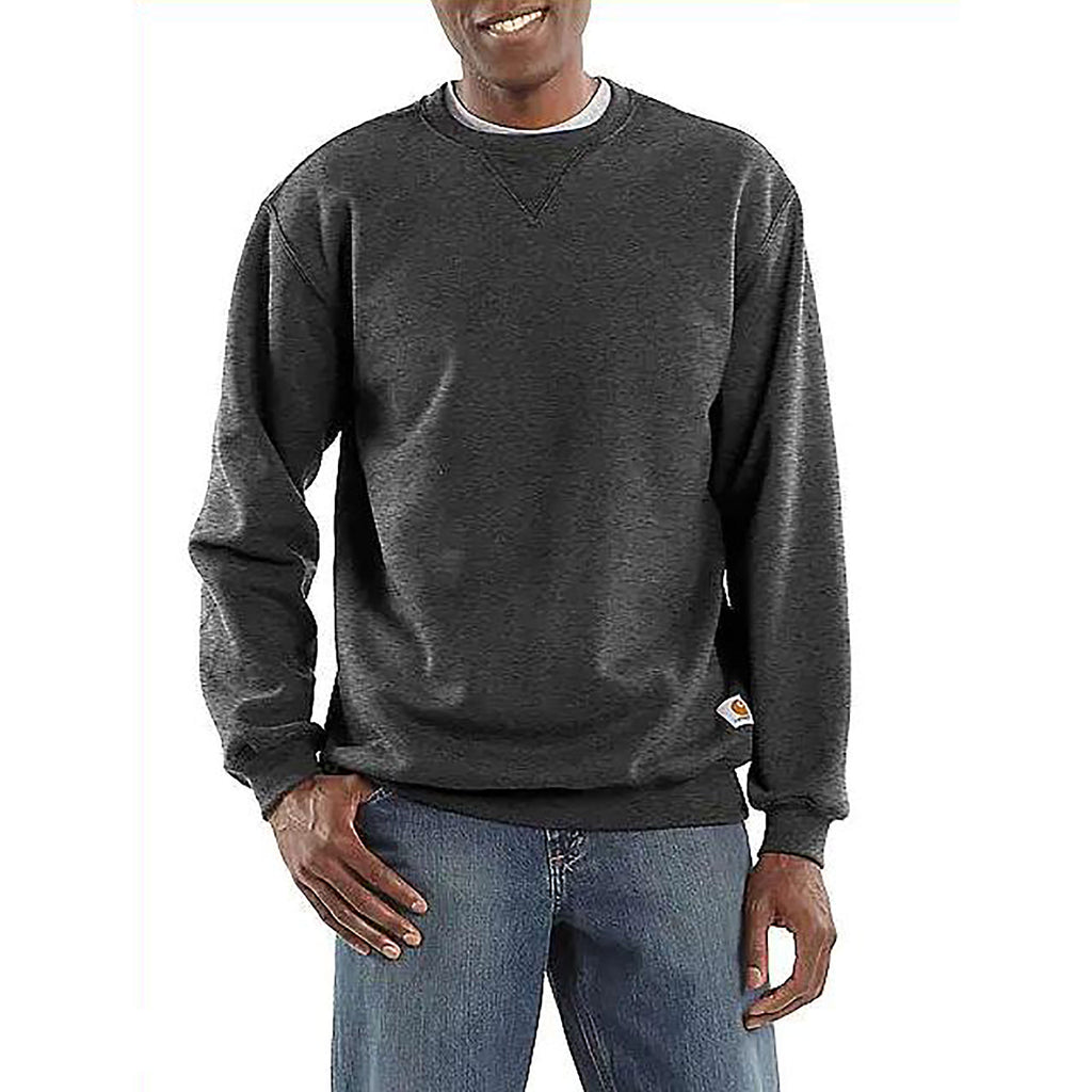 Carhartt Men's Loose Fit Midweight K124 Crewneck Sweatshirt - Carbon Heather