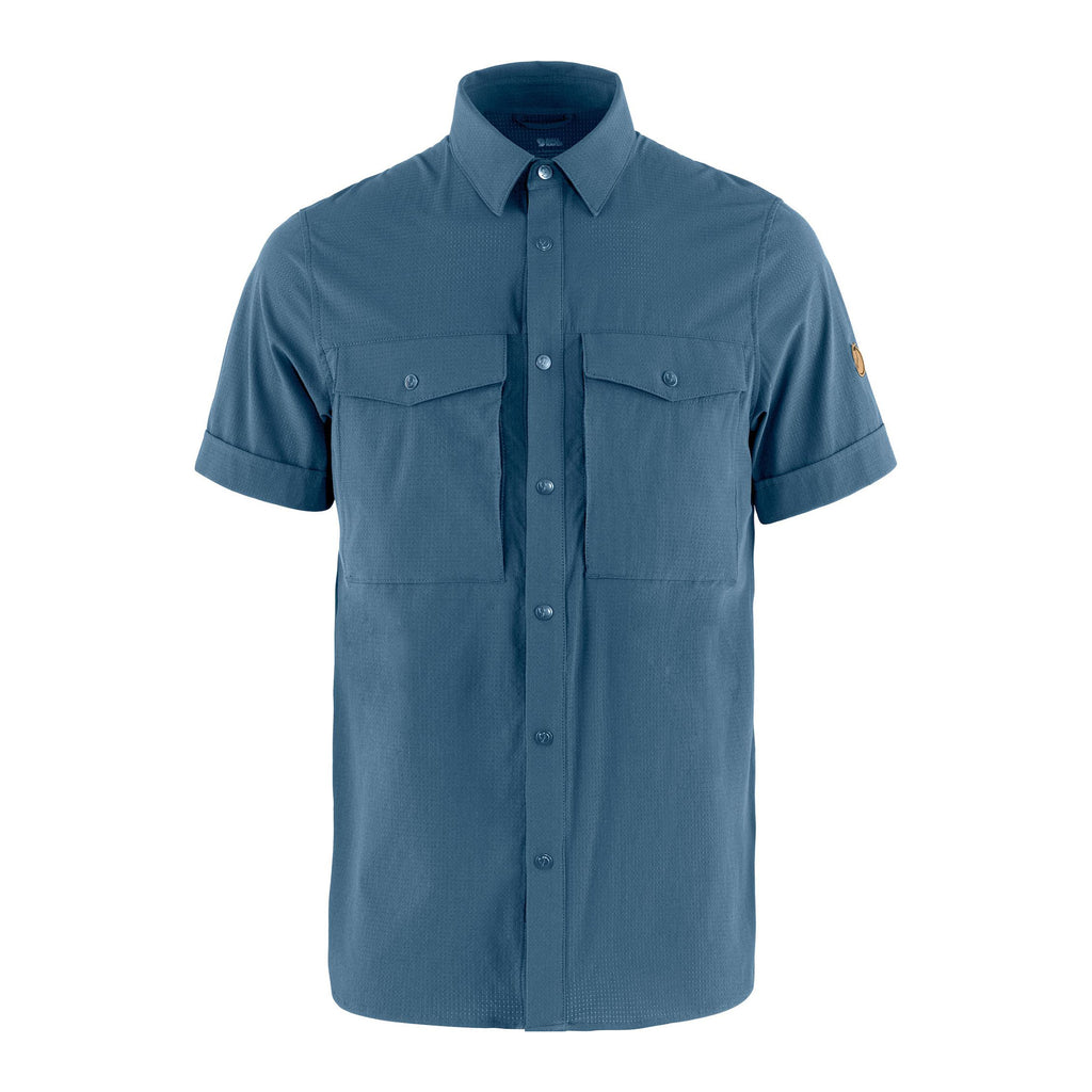 Fjallraven Men's Abikso Hike Shirt S/S - Uncle Blue