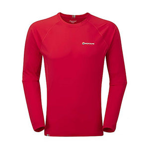 Montane Men's Sonic L/S T-Shirt - Alpine Red