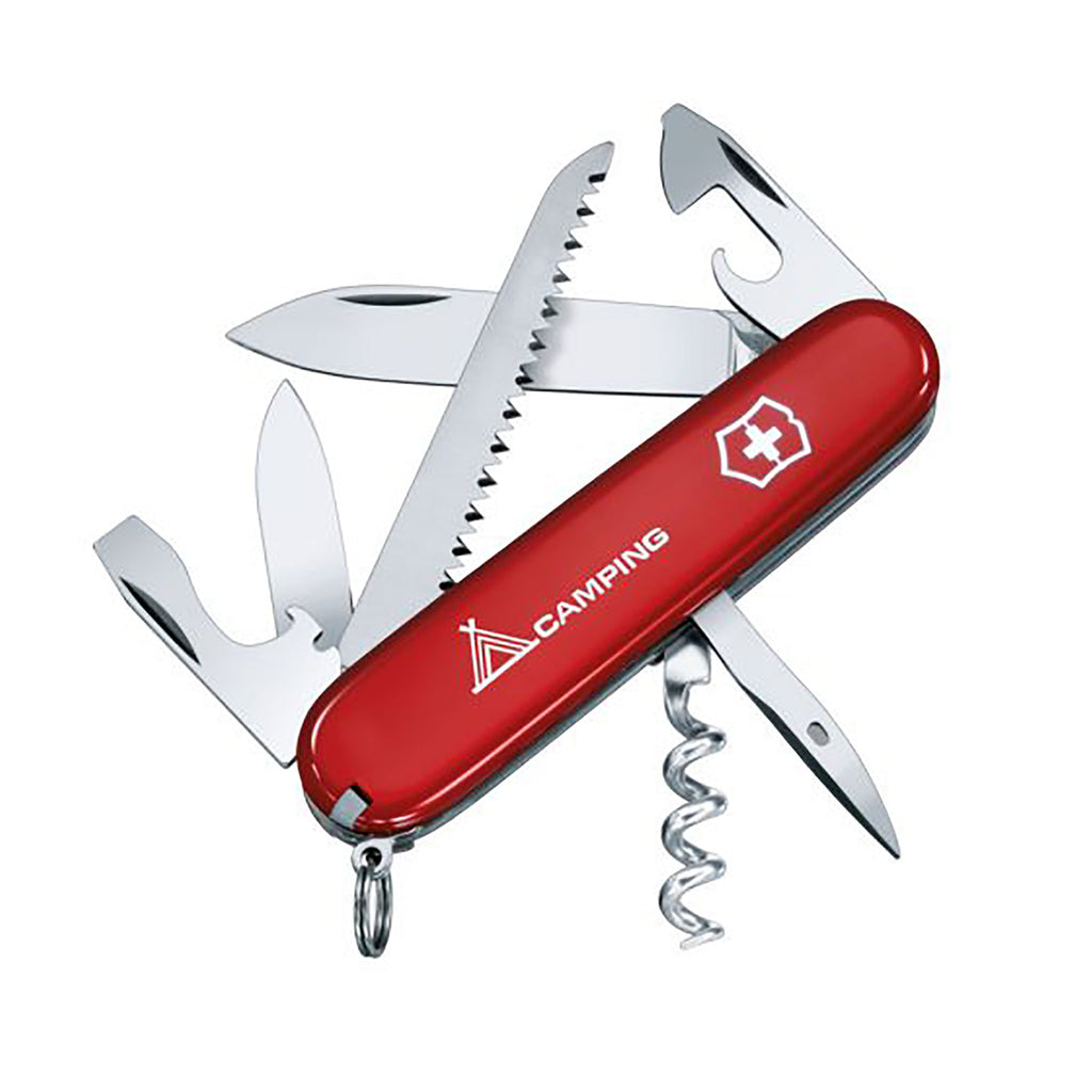 Victorinox Camper Swiss Army Knife - Red - 13 Functions